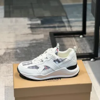 Burberry Knight حذاء أسلوب الحياة أبيض ولوحة الشيك