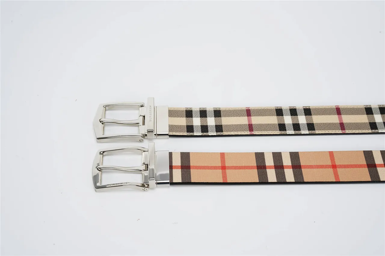 Burberry Ceinture en Toile réversible à carreaux 2