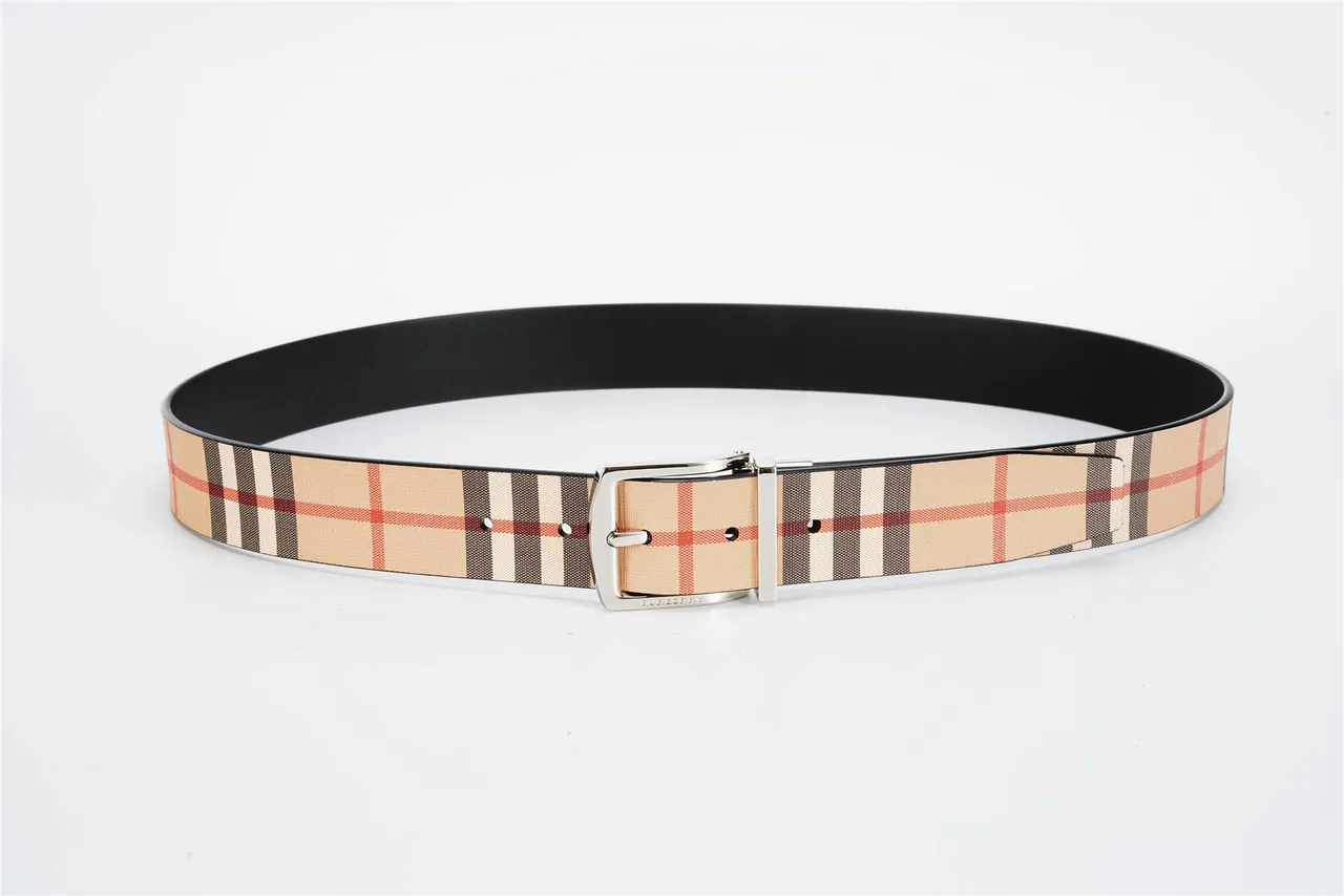 Burberry Ceinture en Toile réversible à carreaux 9