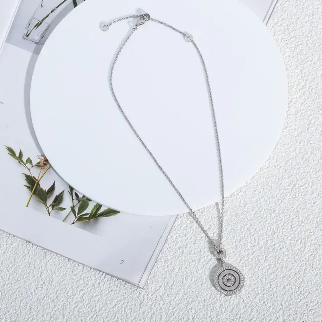 Bvlgari B.zero1 बृत्ताकार पावे डायमंड नेकलेस 2