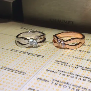 Bvlgari B.zero1 شريط فضي ذهبي متشابك مركز مرصع ماس
