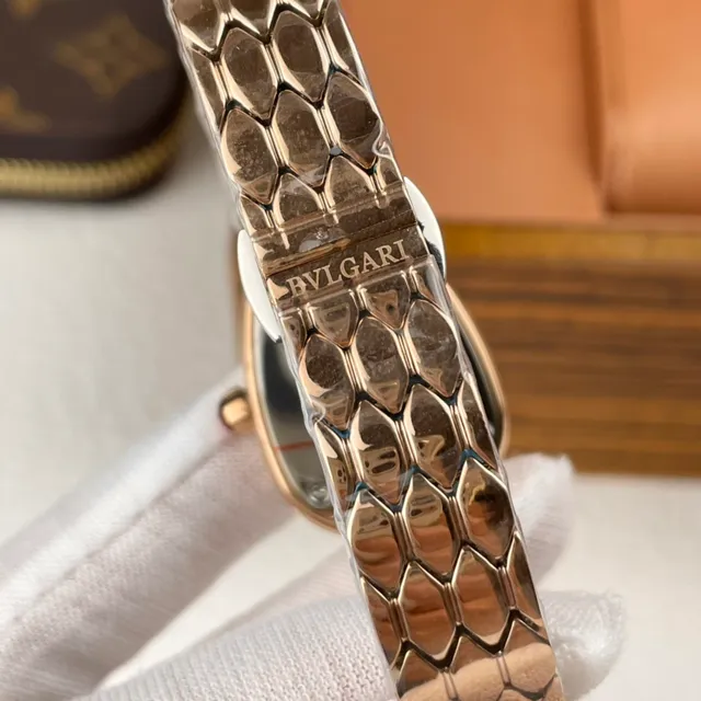 Bvlgari Serpenti Teardrop Diamond Bezel Rose Gold Mechanical Watch 7