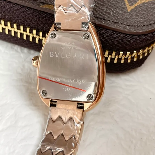 Bvlgari Serpenti Teardrop Diamond Bezel Rose Gold Mechanical Watch 8