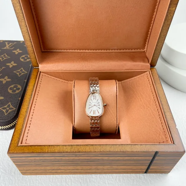 Bvlgari Serpenti Teardrop Diamond Bezel Rose Gold Mechanical Watch 9
