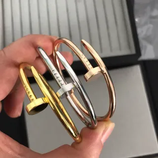 Cartier Juste un Clou ذهب فضة مستوحى من المسمار سوار مفتوح
