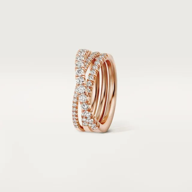 Cartier Juste un Clou Multi-Band Pavé 镶嵌钻石戒指 9