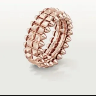 Cartier Juste un Clou রোজ গোল্ড স্পাইক পিরামিড রিং