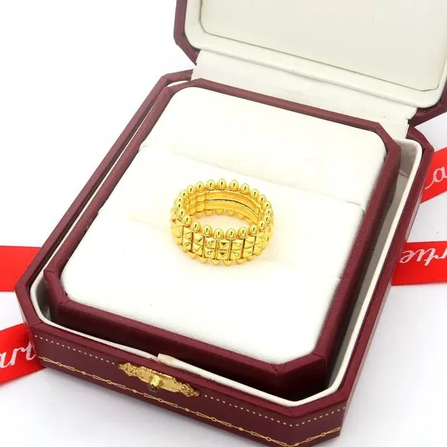 خاتم Cartier Juste un Clou ذهب وردي هرم مسامير 2