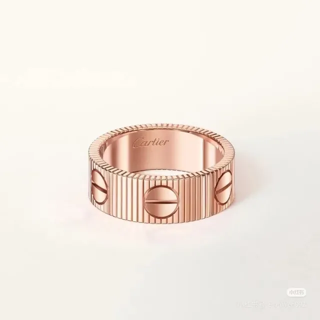 Cartier Love Ring Rose Gold Yellow Gold White Gold Rings 3
