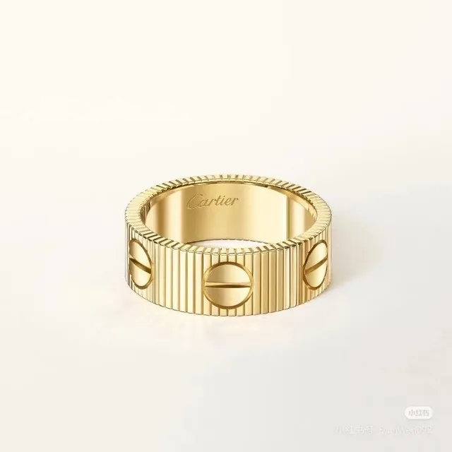 Cartier Love Ring Rose Gold Yellow Gold White Gold Rings 4