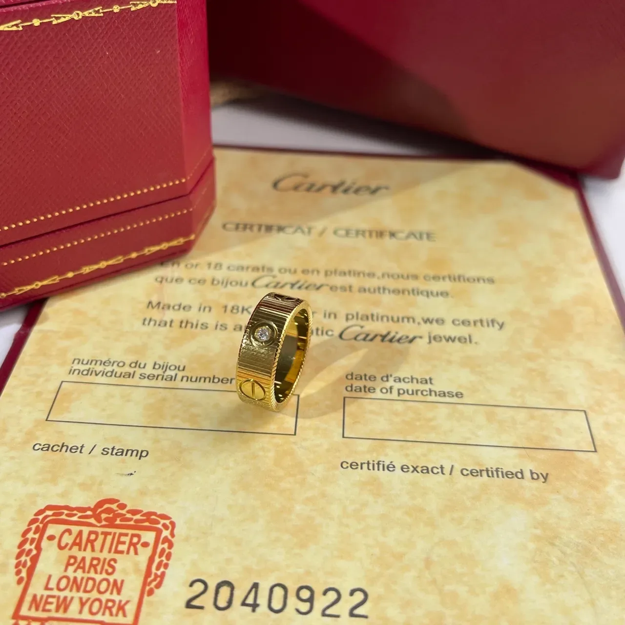 Cartier Love Ring Yellow Gold Rose Gold White Gold Rings 5