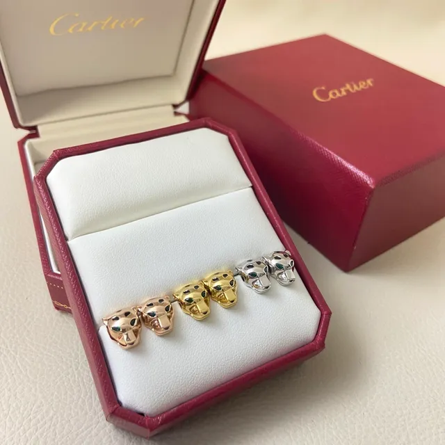 Cartier Panthère 金绿色 豹头图案 搪瓷点缀 手链 2