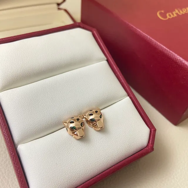 Cartier Panthère 金绿色 豹头图案 搪瓷点缀 手链 4