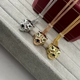 Cartier Panthère Panther Head Pendant Necklace