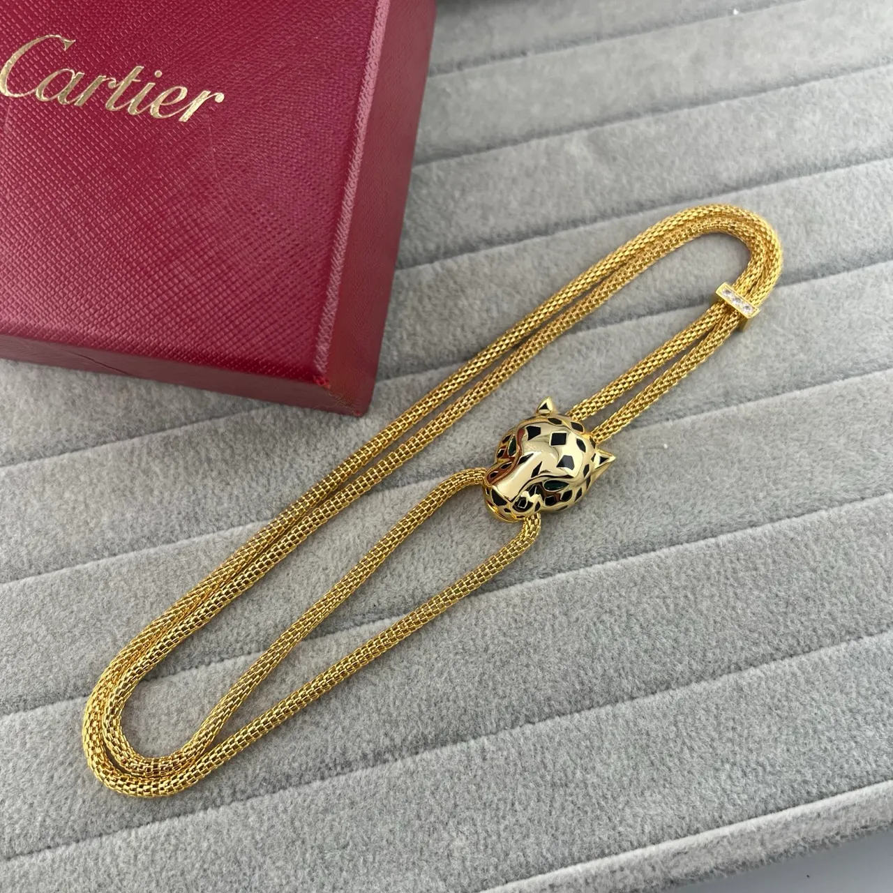 Cartier Panthère Panther Head Pendant Necklace 3