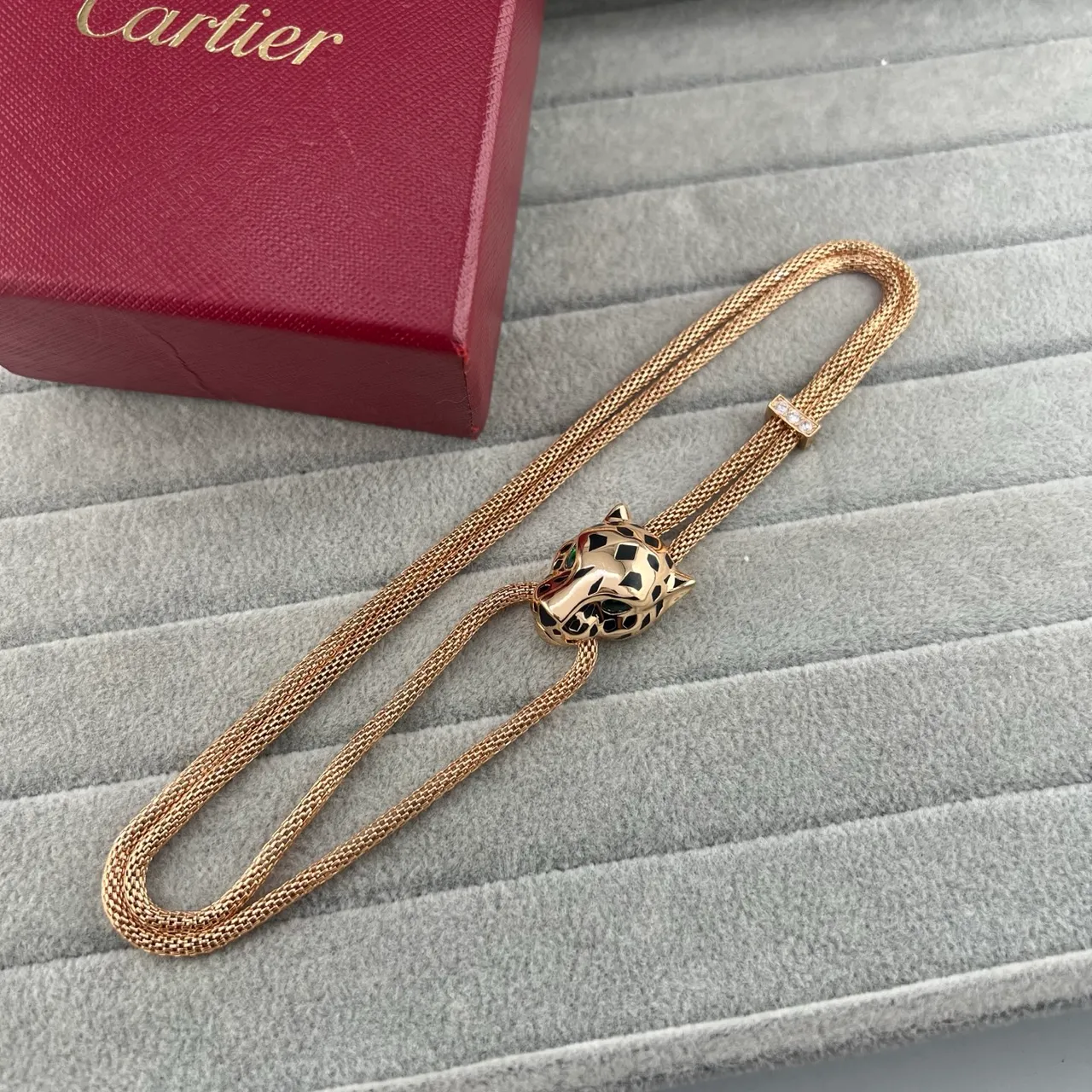 Cartier Panthère Panther Head Pendant Necklace 4