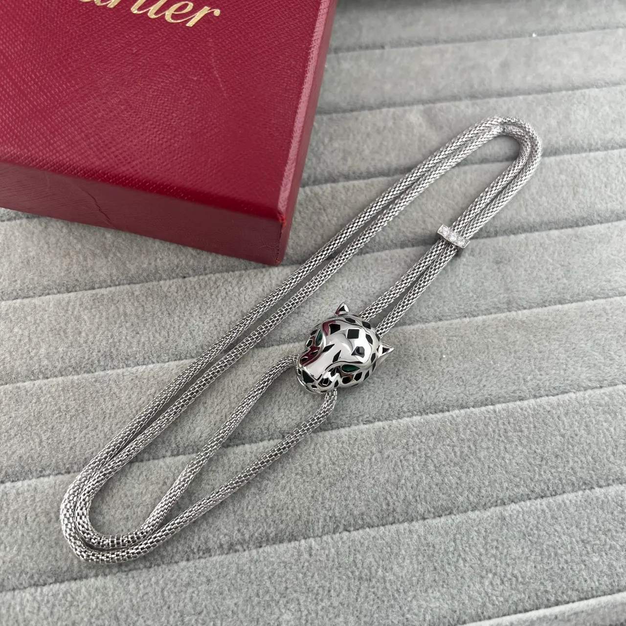 Cartier Panthère Panther Head Pendant Necklace 5