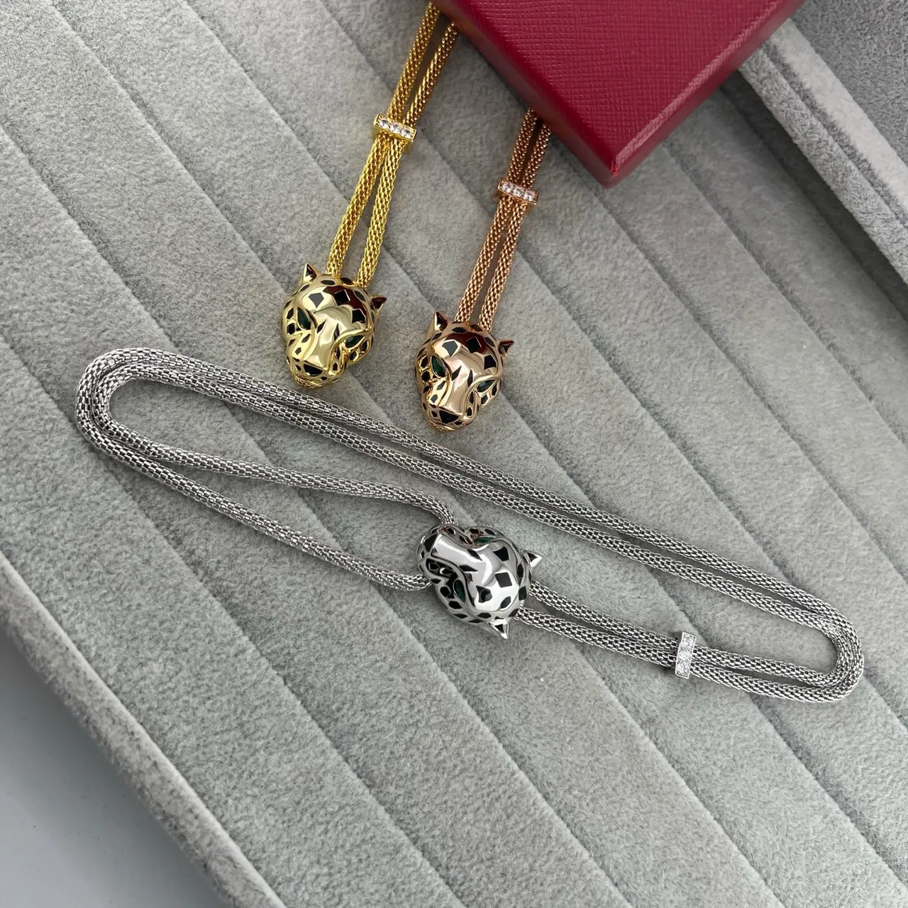 Cartier Panthère Panther Head Pendant Necklace 6