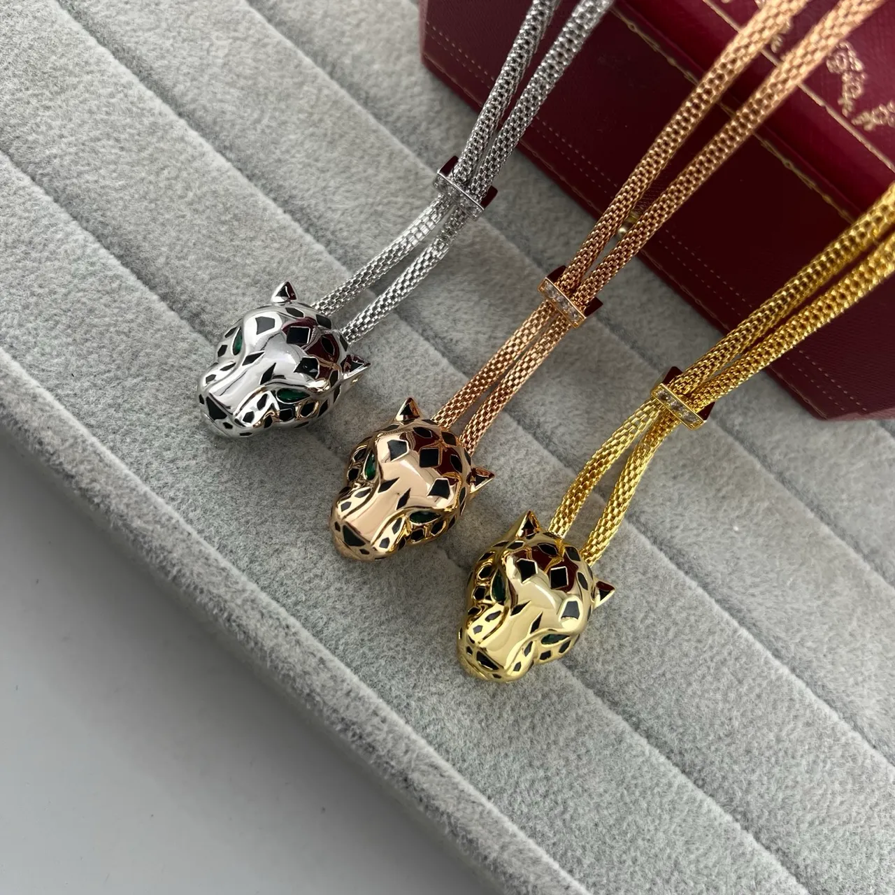 Cartier Panthère Panther Head Pendant Necklace 7