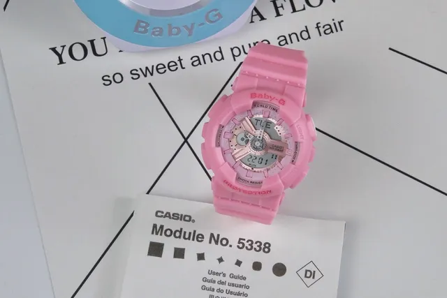 卡西欧 Baby-G 粉色 模拟数字 运动手表 5