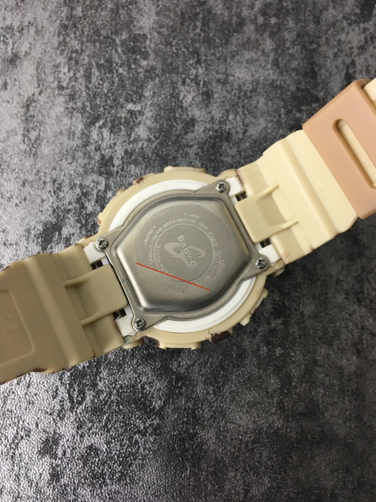 Casio Beige Brown Leopard-Print Resin Case Gold-Tone Hardware Watch 3
