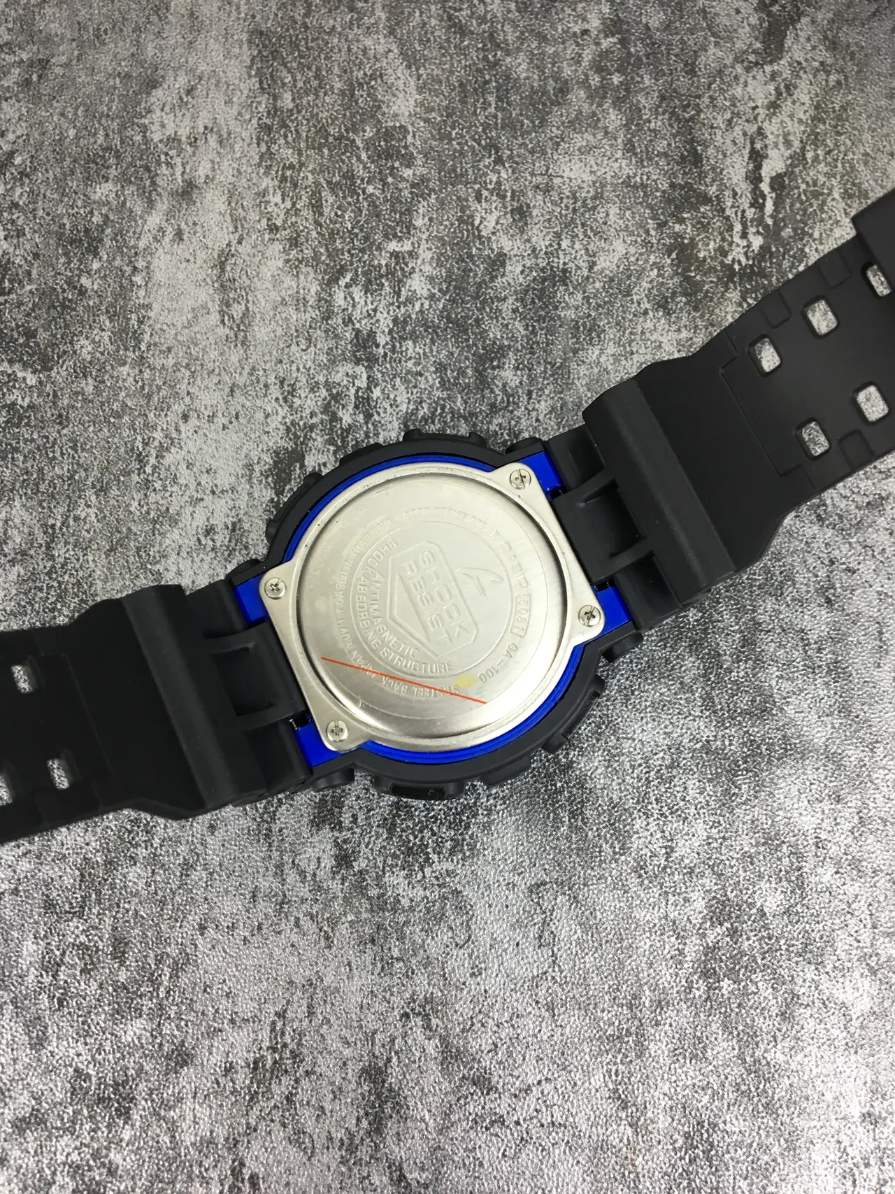 Casio G-Shock GA-100 Black and Blue Sports Watch 4