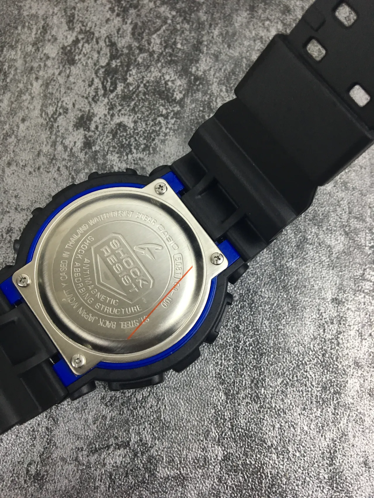 Casio G-Shock GA-100 Black and Blue Sports Watch 9