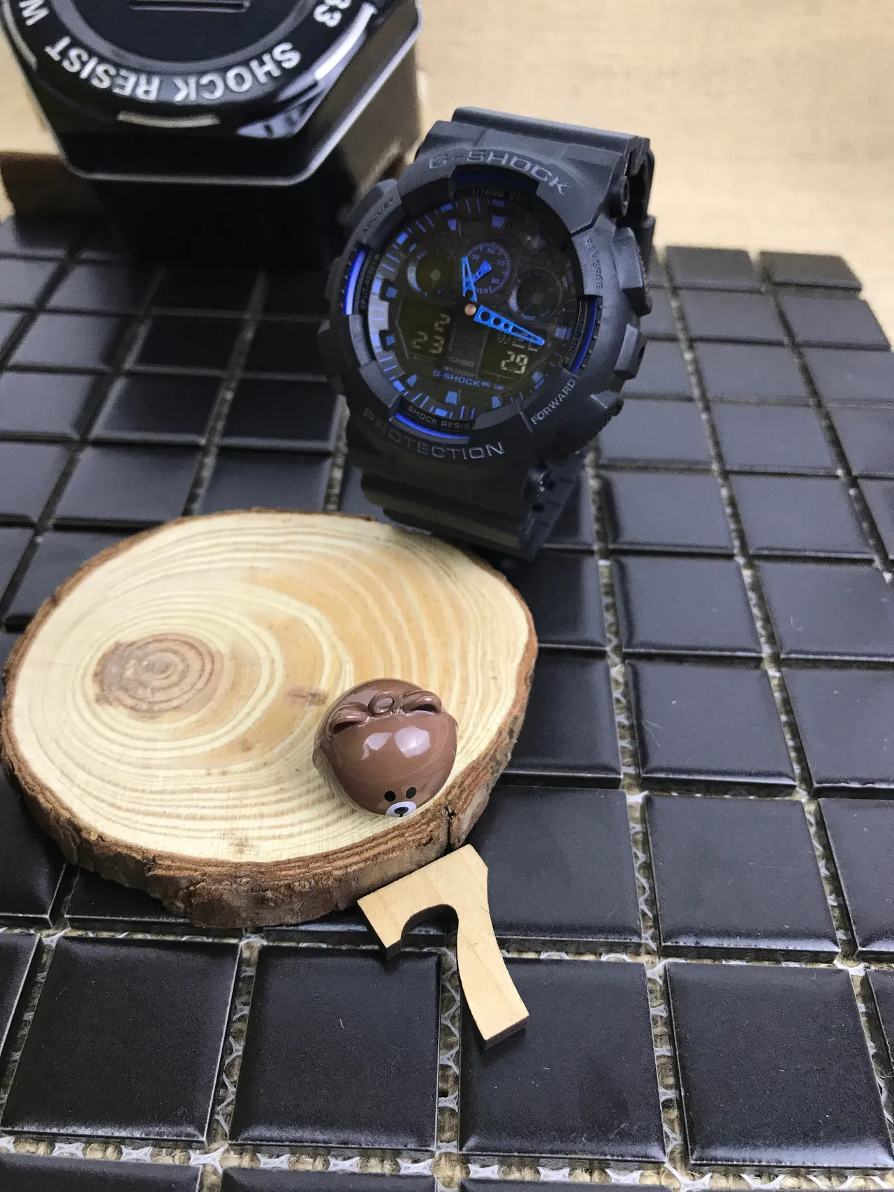 Casio G-Shock GA-100 Black and Blue Sports Watch 12