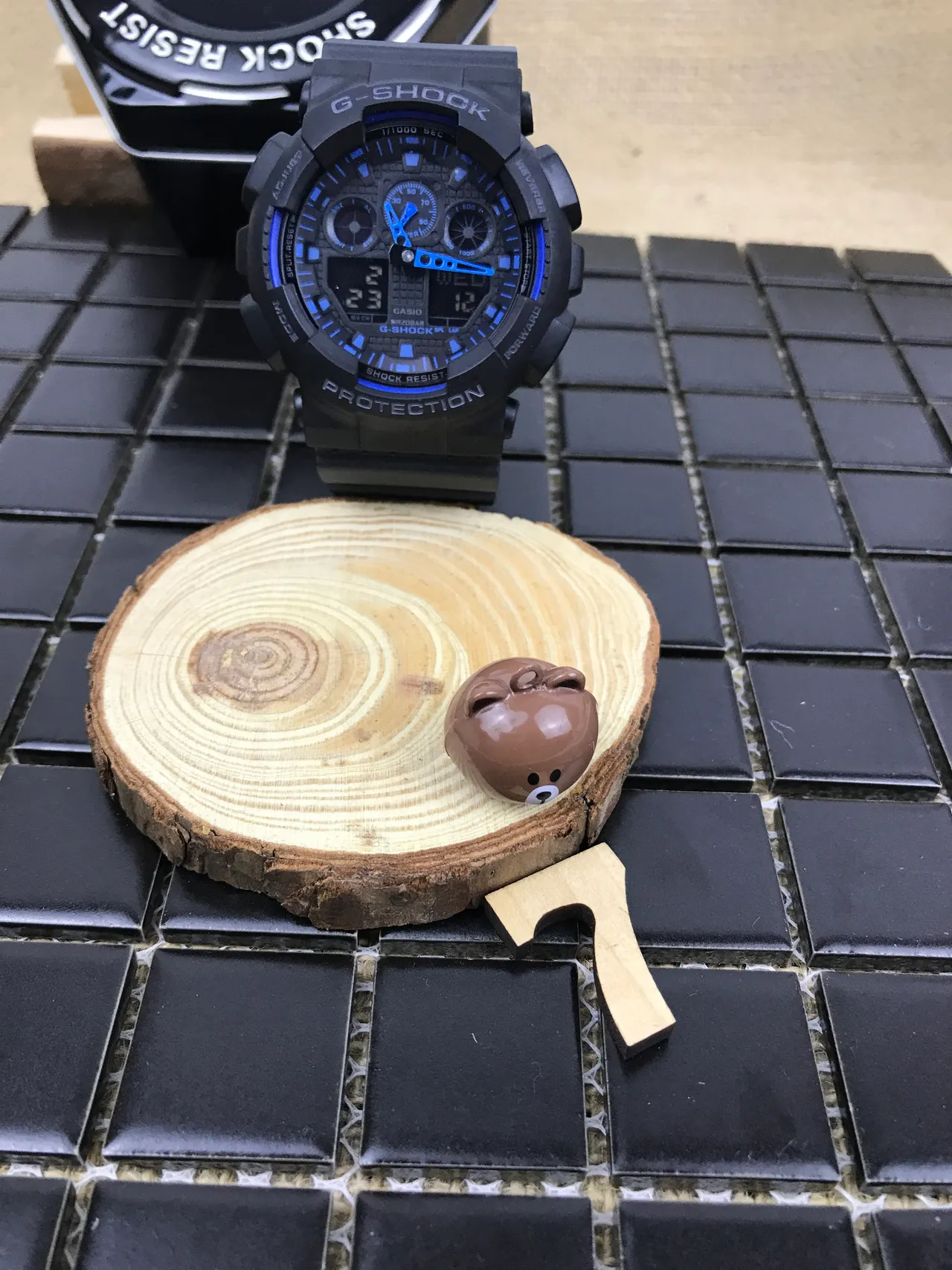 Casio G-Shock GA-100 Black and Blue Sports Watch 13