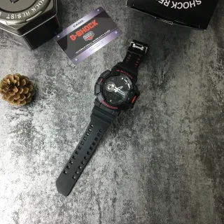 Casio G-Shock GA-100 Black and Red Rugged Analog-Digital Sports Watch