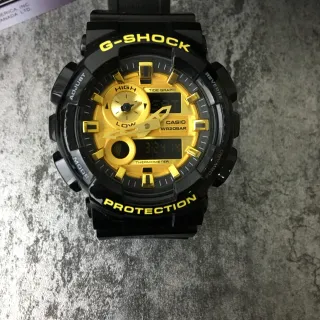 Casio G-Shock GA-100 Black and Yellow Analog-Digital Sports Watch