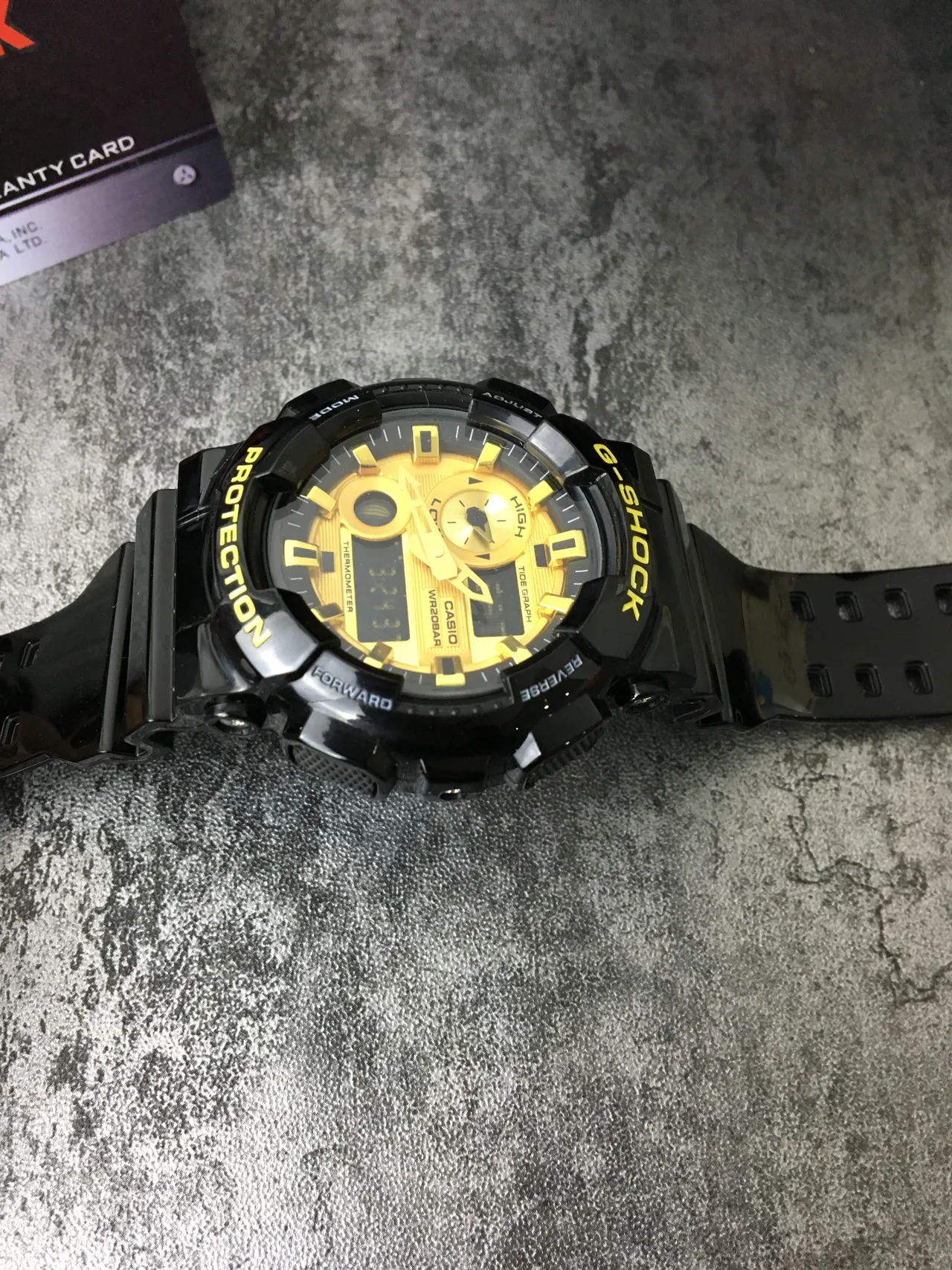 Casio G-Shock GA-100 काले और पीले एनालॉग-डिजिटल स्पोर्ट्स वॉच 5