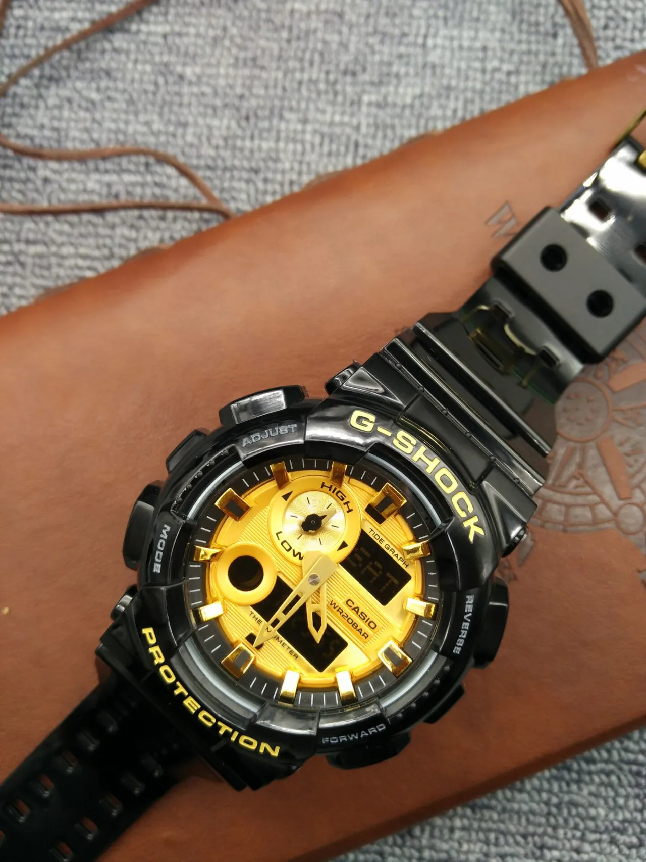Casio G-Shock GA-100 काले और पीले एनालॉग-डिजिटल स्पोर्ट्स वॉच 7
