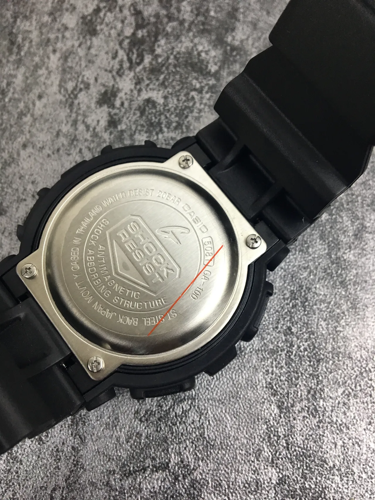 Casio G-Shock GA-100 Preto e Amarelo Relógio Esportivo 9