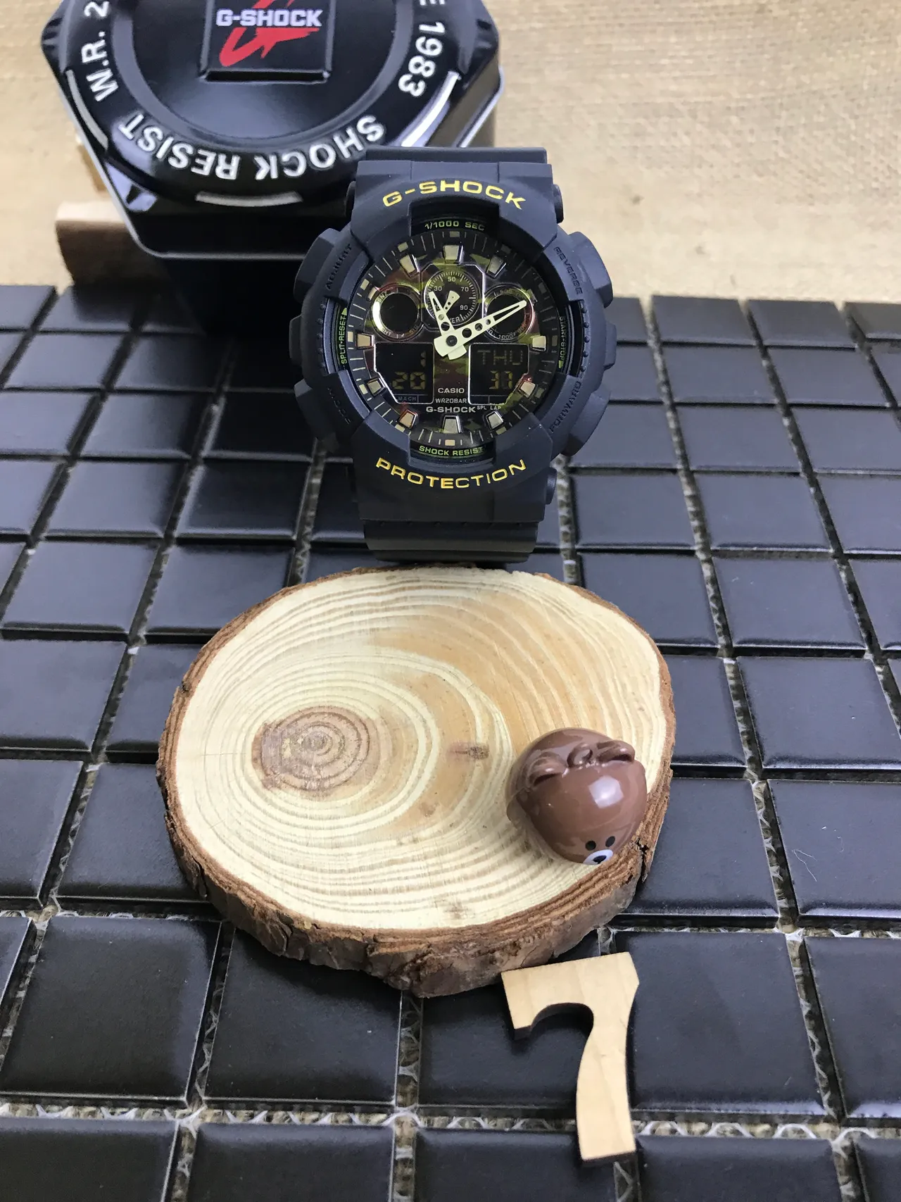 Casio G-Shock GA-100 Preto e Amarelo Relógio Esportivo 13
