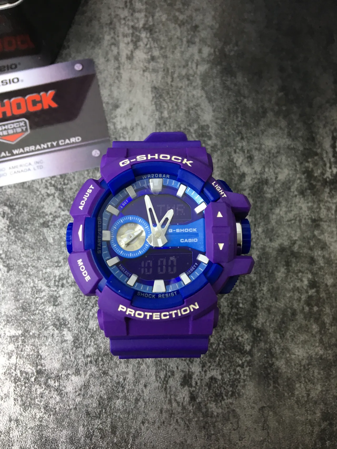 Casio G-Shock GA-100 violette robuste montre de sport 3
