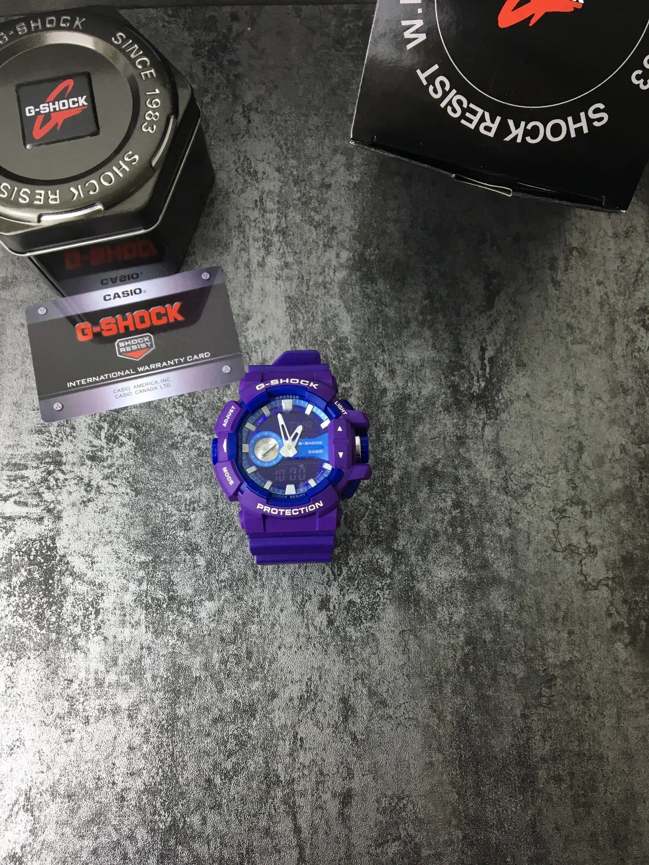 Casio G-Shock GA-100 violette robuste montre de sport 4