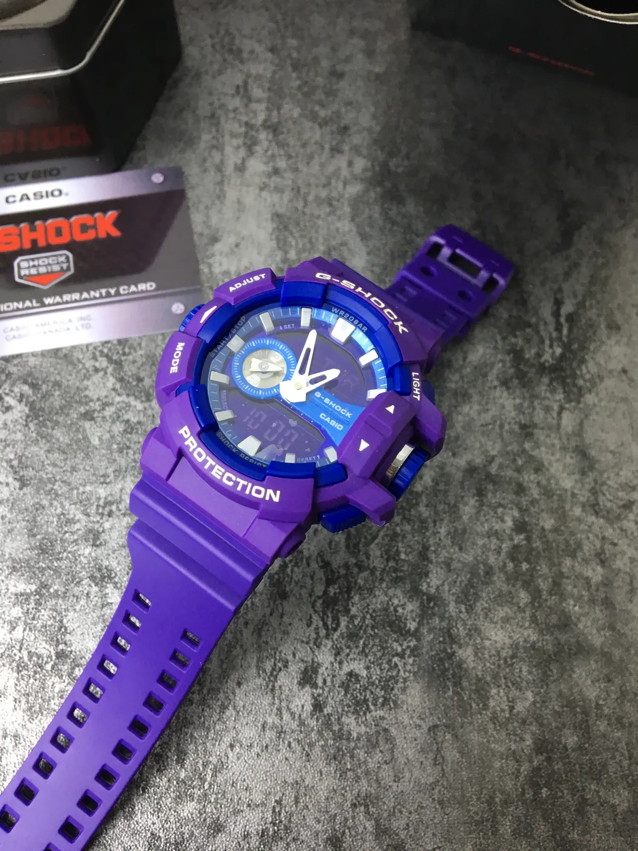 Casio G-Shock GA-100 violette robuste montre de sport 7