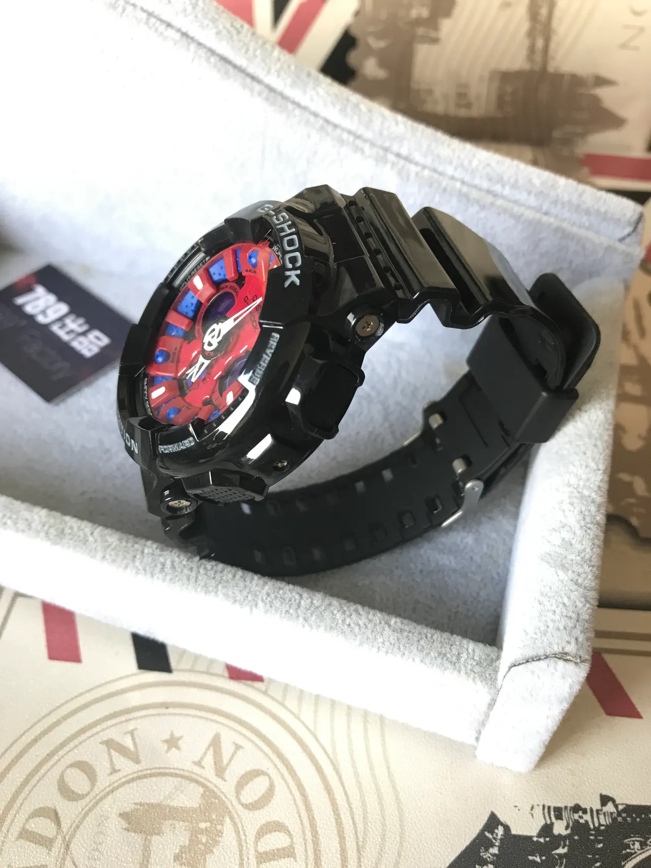 कासियो G-Shock GA-100 लाल नारंगी काला स्पोर्ट्स वॉच 9