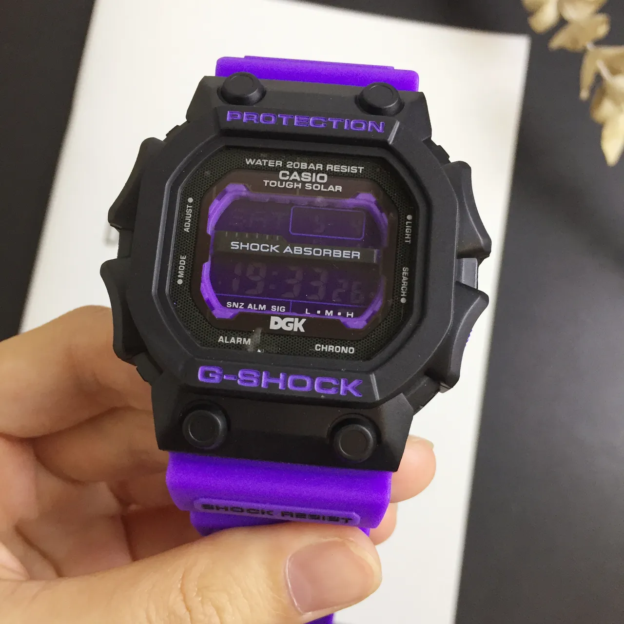 Casio G-Shock GA-2100 x DGK Pulsera Morada Reloj Deportivo 6