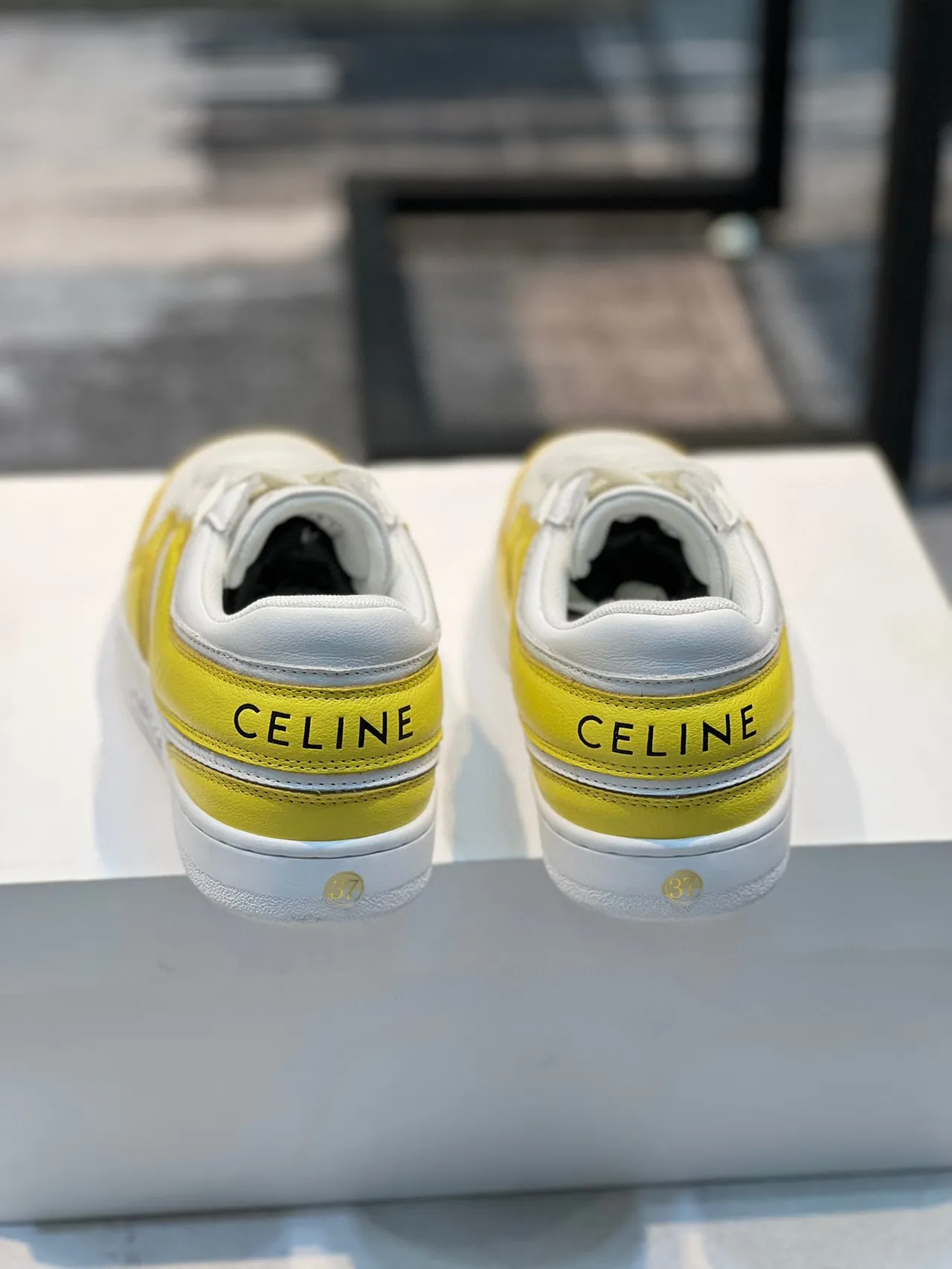 Celine CT-01 Zapatillas lifestyle amarillo y blanco 2
