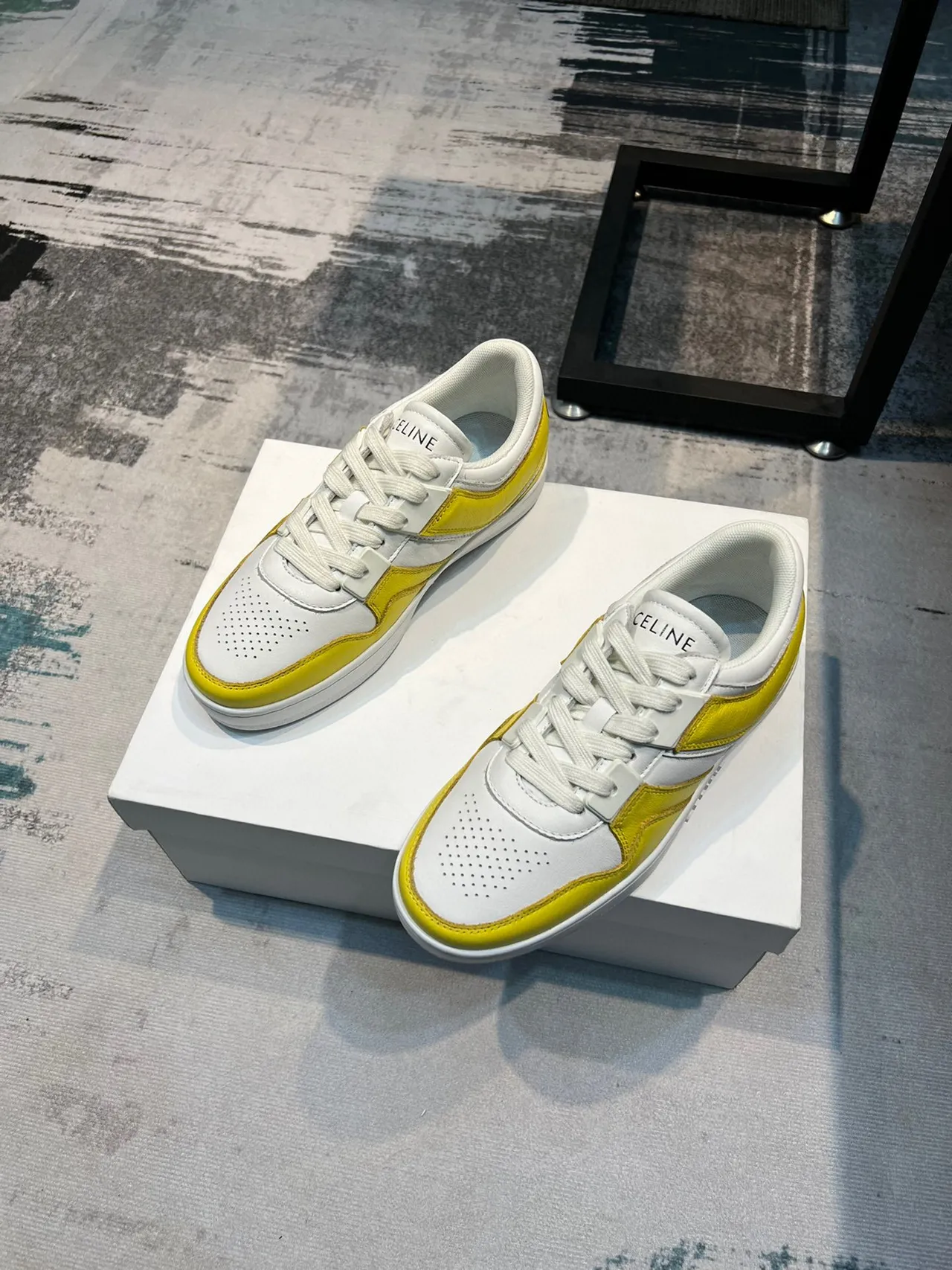Celine CT-01 Zapatillas lifestyle amarillo y blanco 5