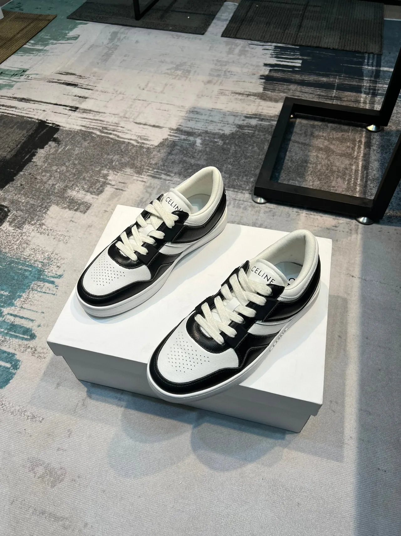 Celine CT-01 Z Trainer zapatillas lifestyle negras y blancas 5