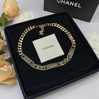 Chanel ফ্যান্টাসি জুয়েলরি Coco Chanel Paris এনামেল প্লেক হার