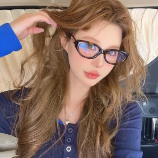 Chanel Brown Black Oval Frame Tortoiseshell Acetate Optical Glasses