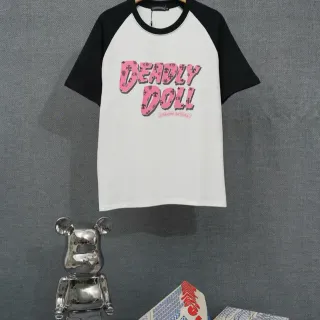 Chrome Hearts Deadly Doll रैगलान टी-शर्ट