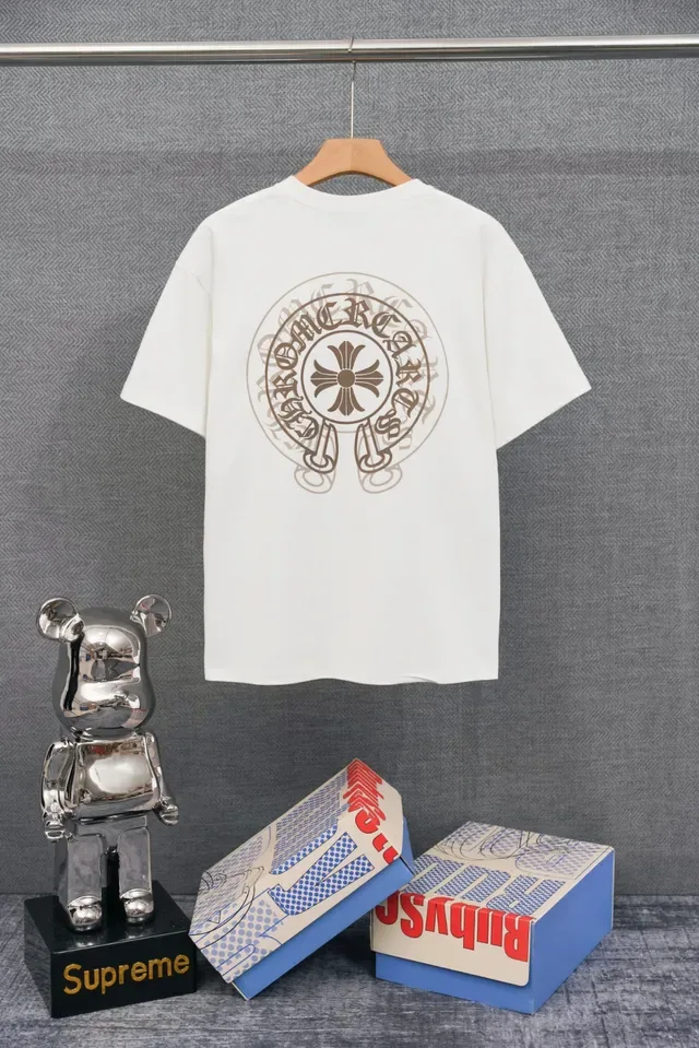 Chrome Hearts 刺绣十字标志米白T恤 2