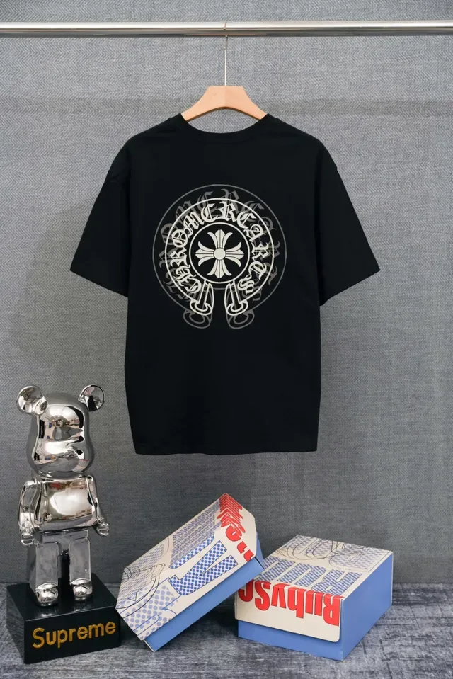 Chrome Hearts 刺绣十字标志米白T恤 3