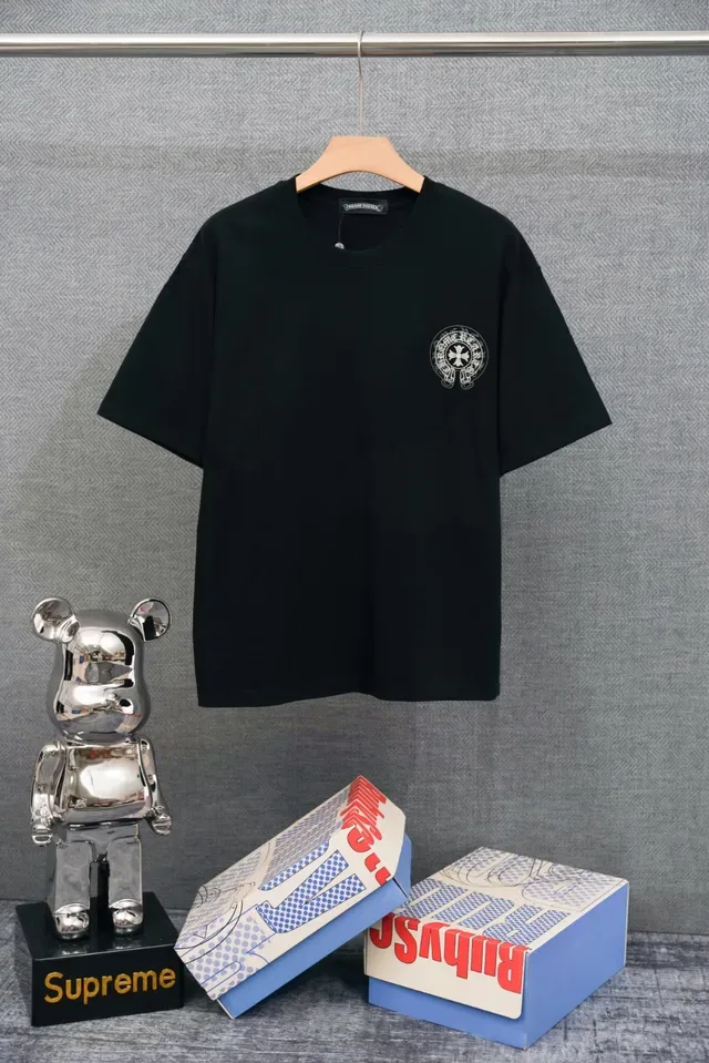 Chrome Hearts 刺绣十字标志米白T恤 4