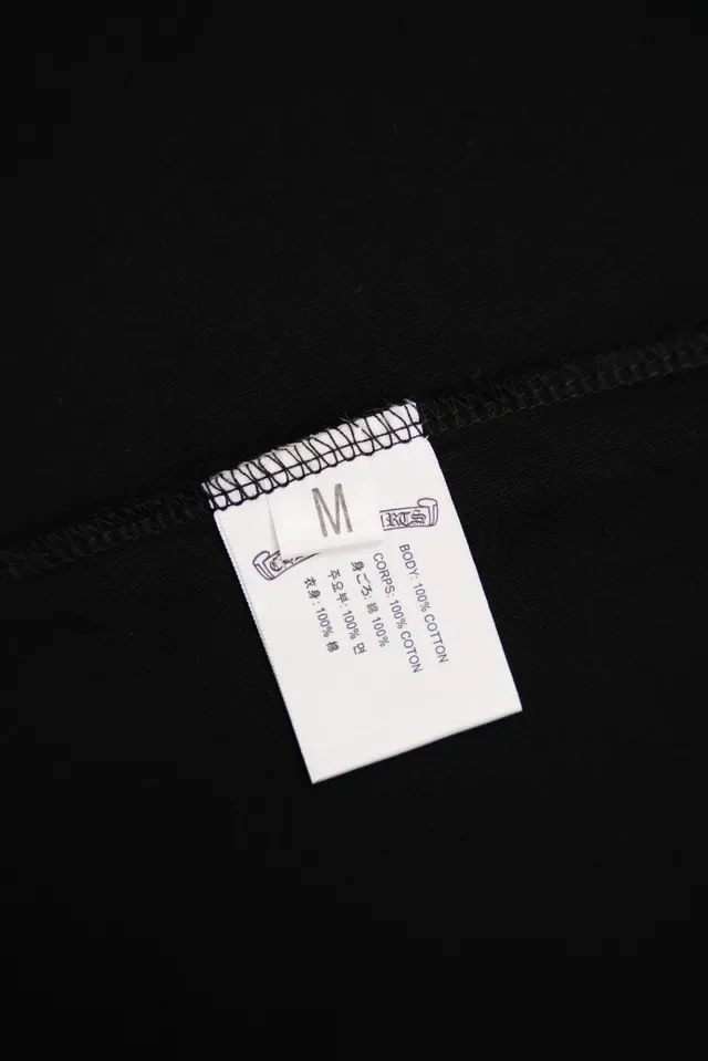 Chrome Hearts ফ্লুর-ডি-লিস এমব্রয়ডারি করা কালো টি-শার্ট 3